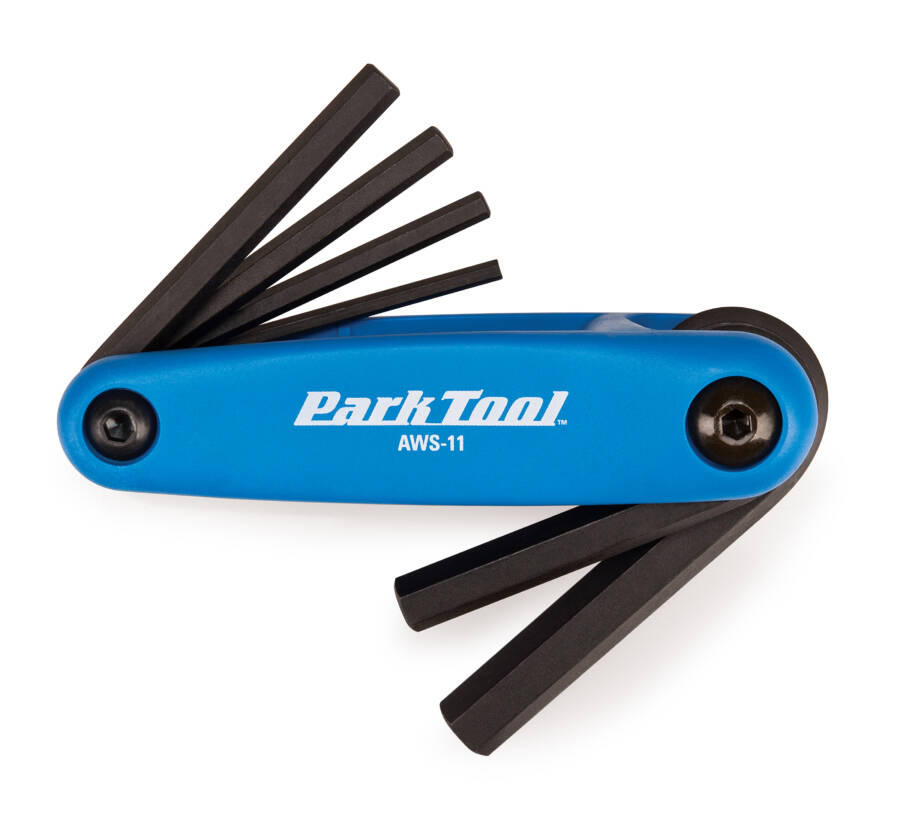 Набір шестигранників Park Tool AWS-11 (3mm, 4mm, 5mm, 6mm, 8mm, 10mm) складаний
