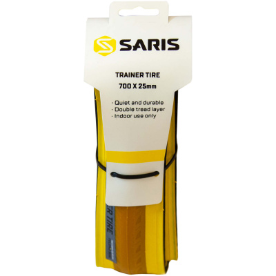 фото - Покришка Saris Trainer Tire для велостанка 700x25c, жовта