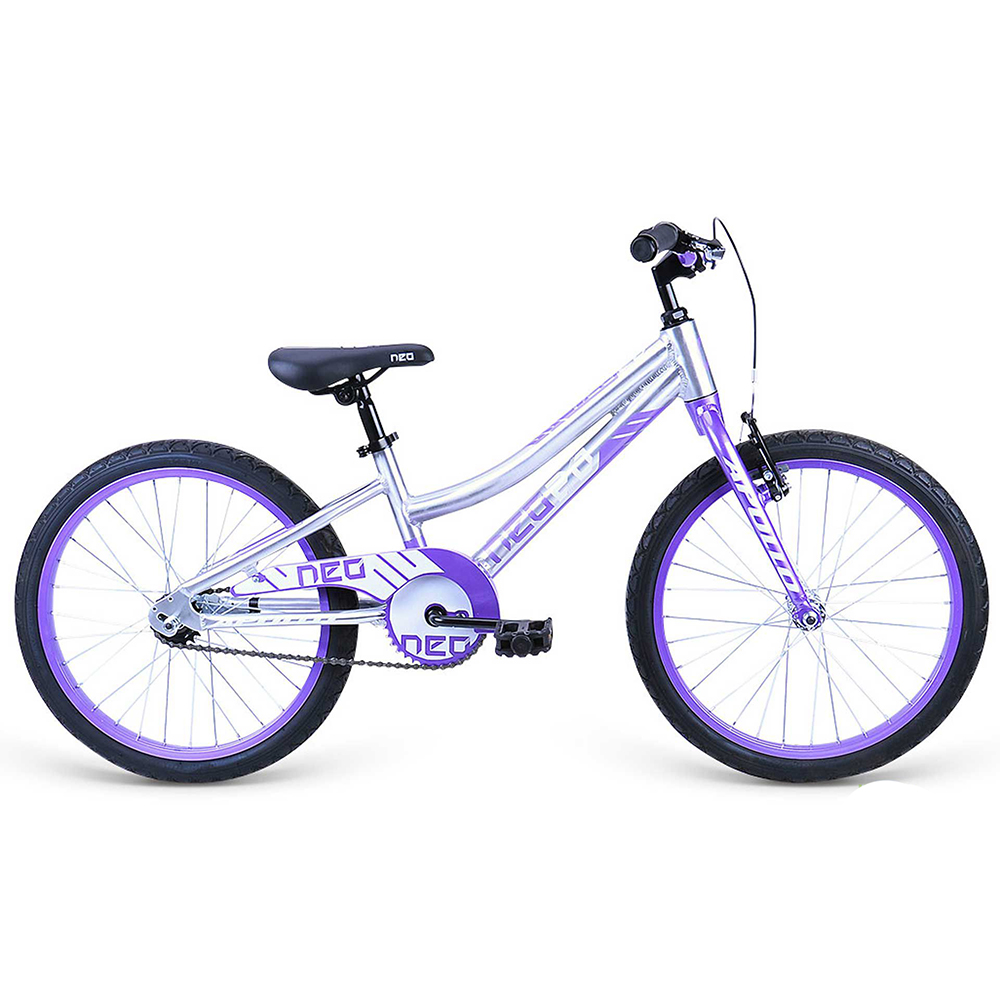 Велосипед 20" Apollo NEO girls Brushed Alloy