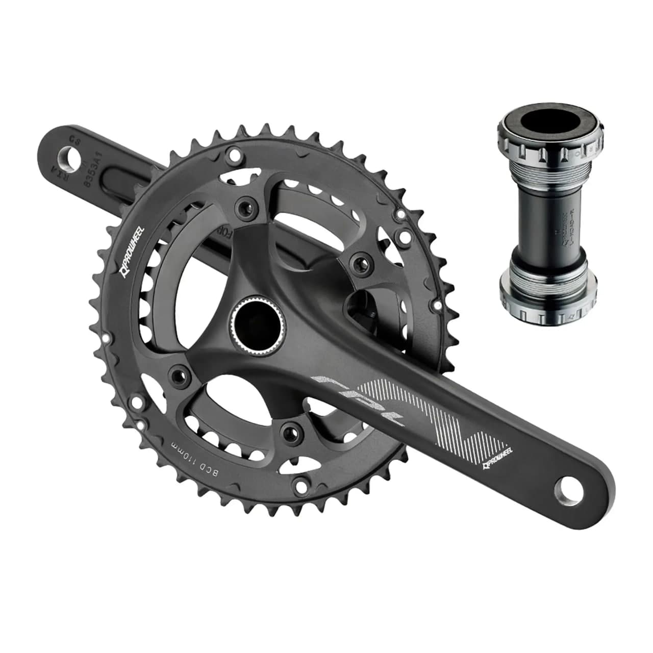 Шатуни HT2 PROWHEEL RPP-521-TT 30/46T встав. вісь, виносн. підшип. 10-ск 175mm