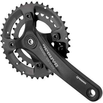 фото - Шатуны SQ PROWHEEL ZEPHYR-501 28/40T под квадрат 9-ск. 175мм чёрные