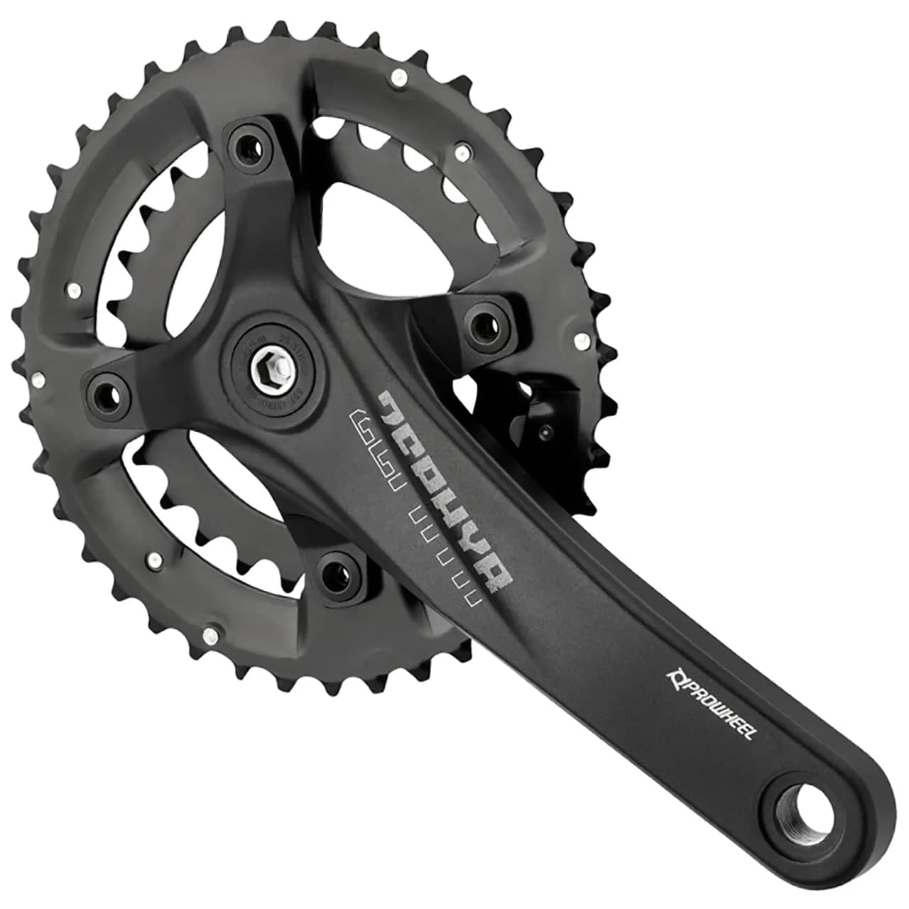 Шатуни SQ PROWHEEL ZEPHYR-501 28/40T під квадрат 9-ск. 175мм чорні
