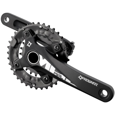 фото - Шатуни HT2 PROWHEEL MPL(SENSOR)-501 TT 24/38T встав. вісь, виносн. підшип. 10-ск 175мм чорні