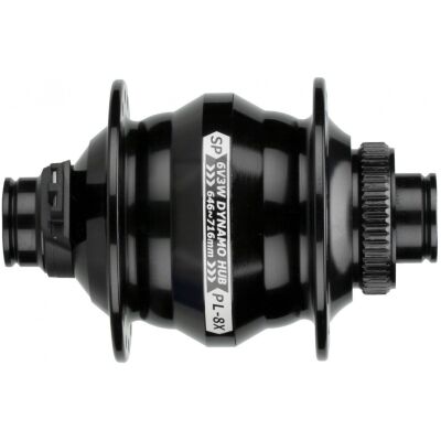 фото - Втулка-динамо CENTER LOCK пер SHUTTER PRECISION SP PL-8X 32H 15X100mm чорн