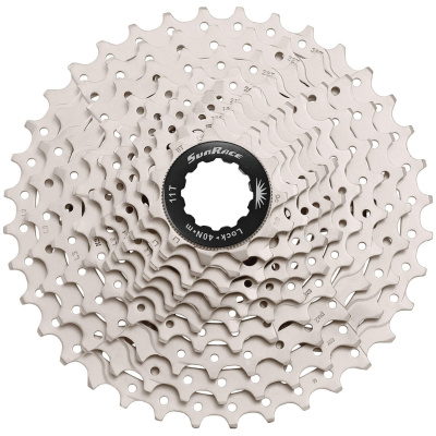фото - Касета інд. 10-k 11-34T SUN RACE MS MTB, metallic/silver