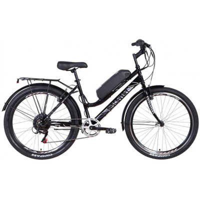 фото - Електровелосипед 26″ Discovery PRESTIGE WOMAN 350Вт 36В редуктор. задн.привід, 8.8Ач з крепл.