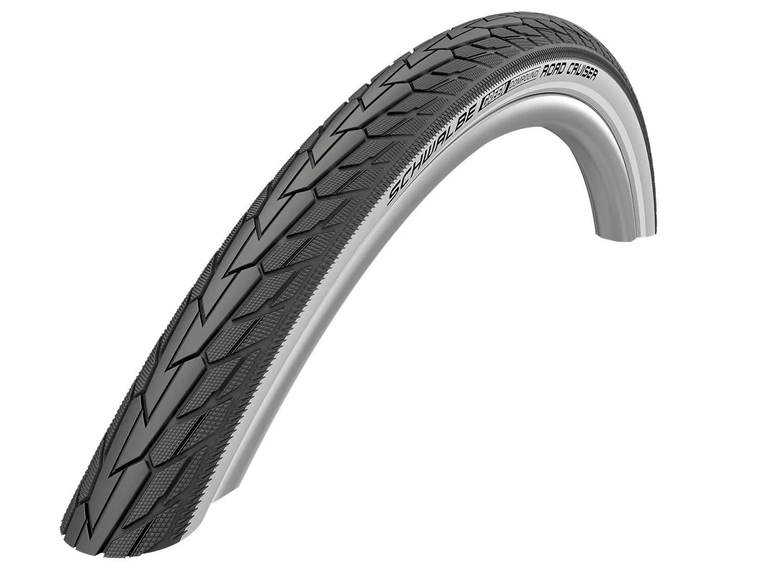 Фото Покришка 28×1.40 (37-622) 700x35C Schwalbe ROAD CRUISER K-Guard Active B / W HS484 GREEN 50EPI