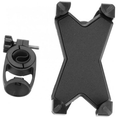 фото - Тримач для смартфона BC-B708 універсальний із кріпленням на кермо чорний