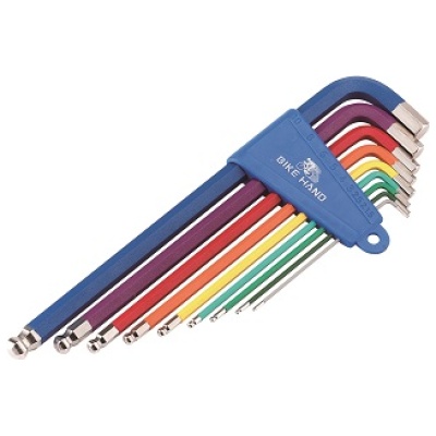 фото - Набор шестигранников BikeHand (1.5/2/2.5/3/4/5/6/8/10 mm) YC-623-9C   YC-623-9C