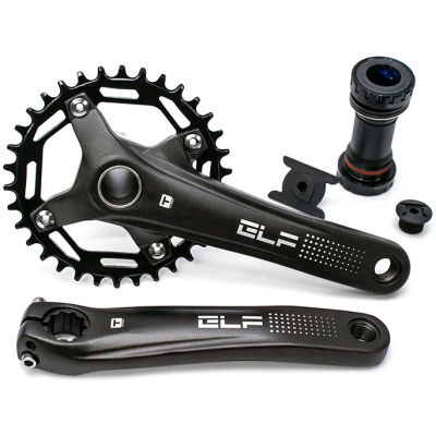 фото - Шатун AL + ST L175мм 36T T-Self A26Z-SS300 в комплекті з кареткою