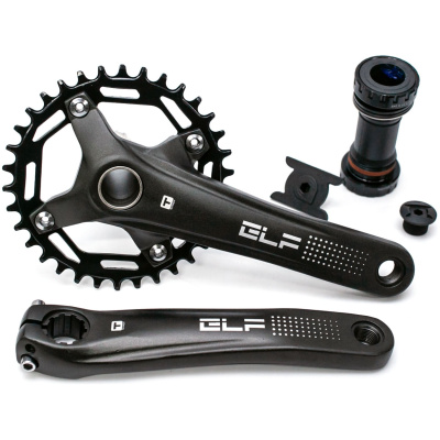 фото - Шатун AL + ST L170мм 34T T-Self A26Z-SS300 в комплекті з кареткою