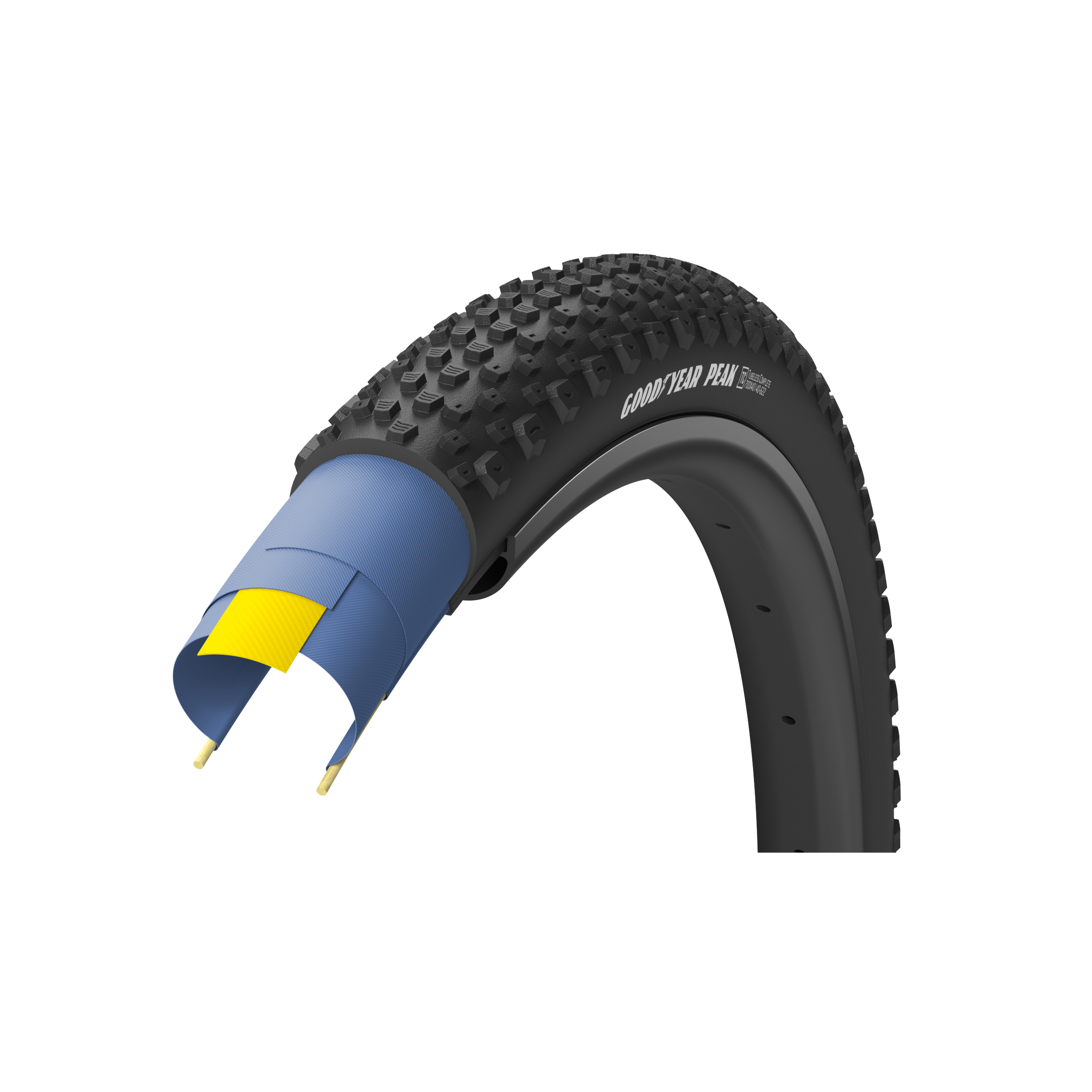 Фото Покришка 700×40 (40-622) GoodYear PEAK tubeless complete, folding, black, 120tpi