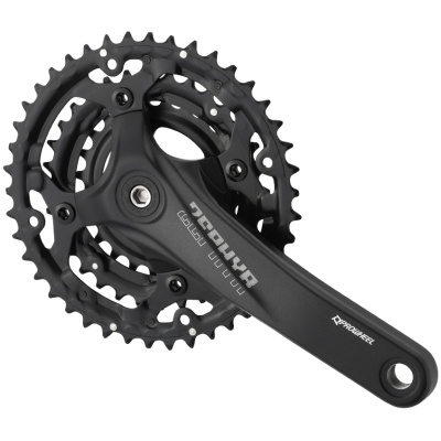 фото - Комплект шатунів PROWHEEL ZEPHYR-601 (10S) 175mm, 42/32/24T BLACK