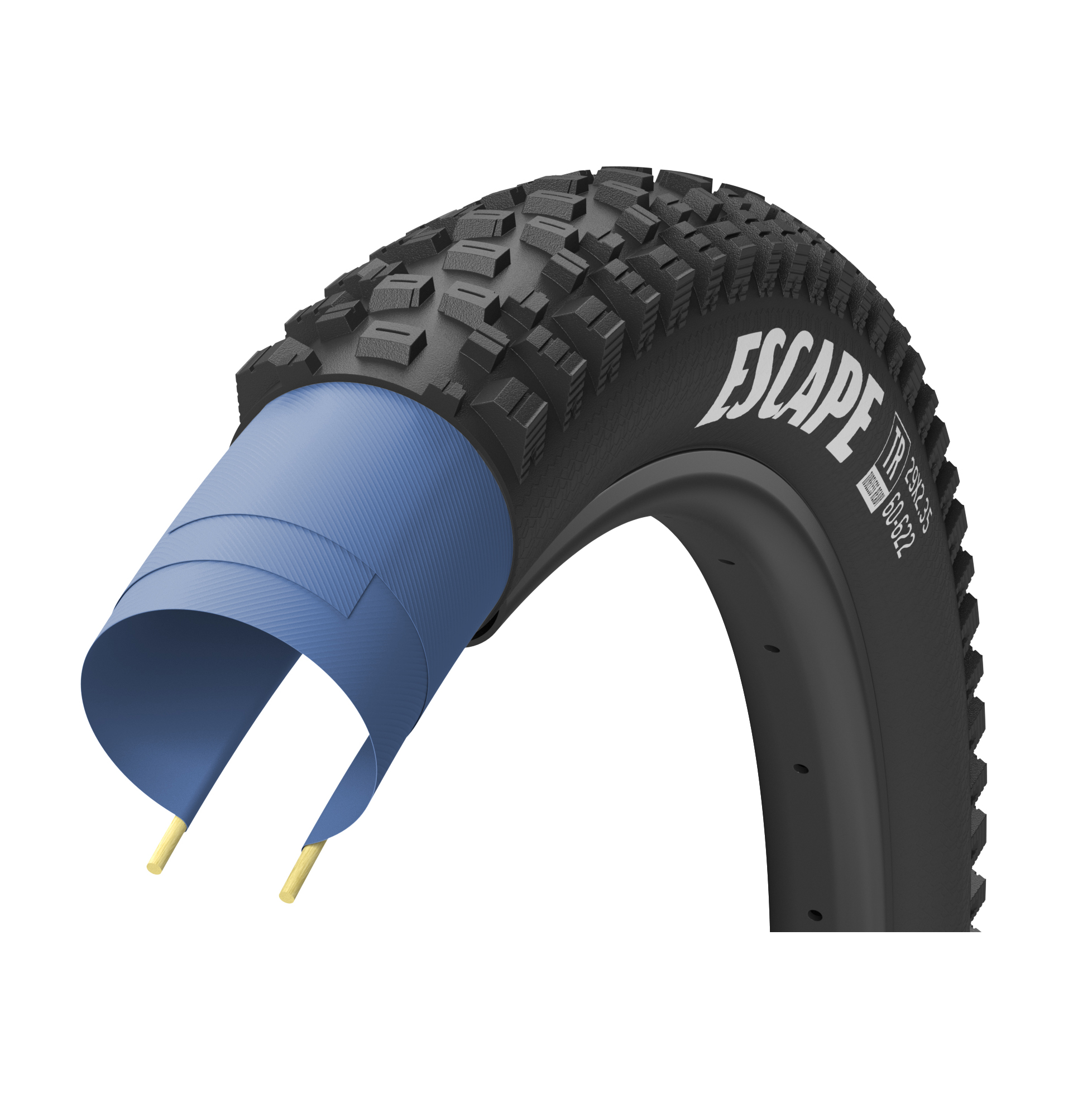 Фото Покрышка 29×2.35 (60-622) GoodYear ESCAPE tubeless ready, folding, black, 60tpi