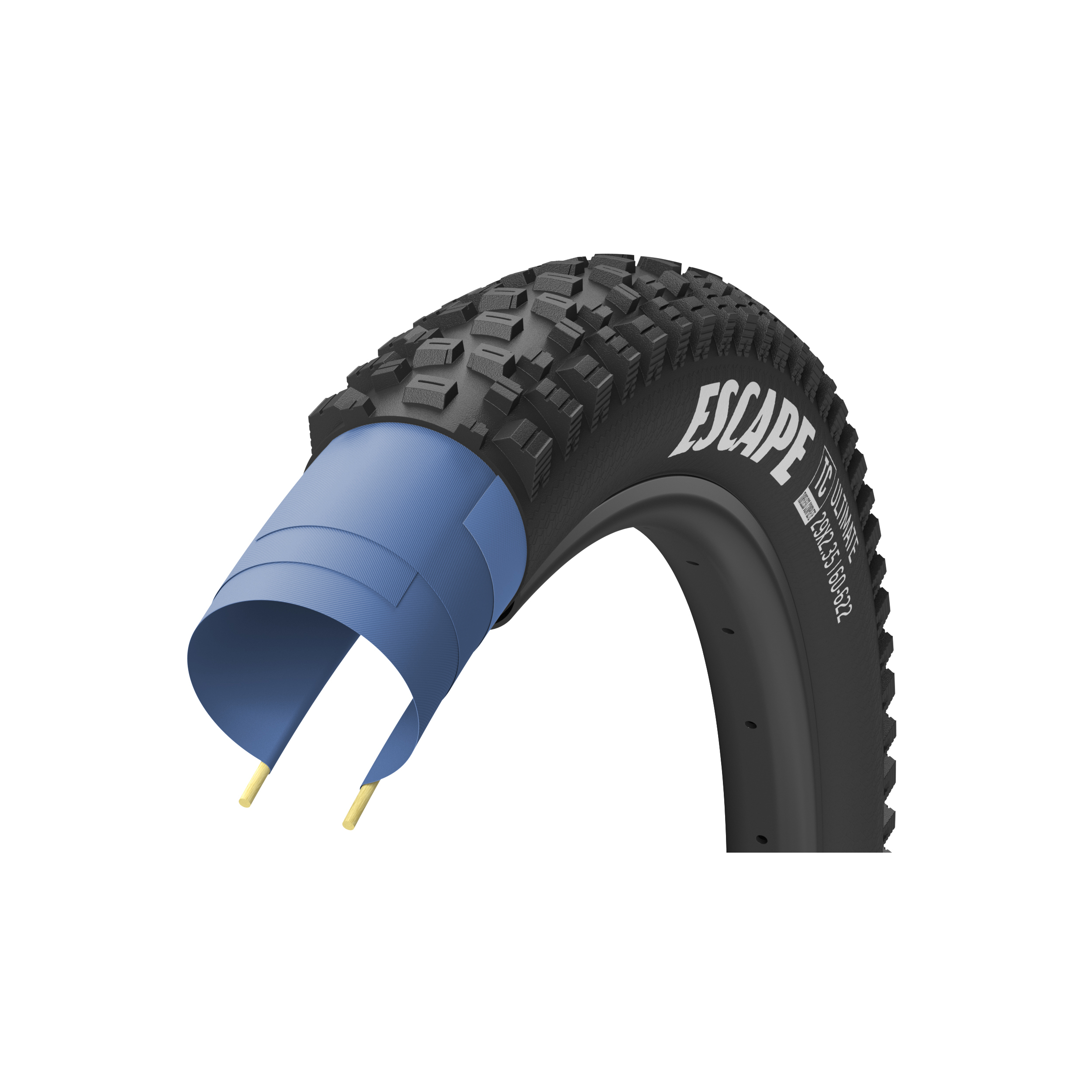 Фото Покришка 29×2.35 (60-622) GoodYear ESCAPE tubeless complete, folding, black, 120tpi