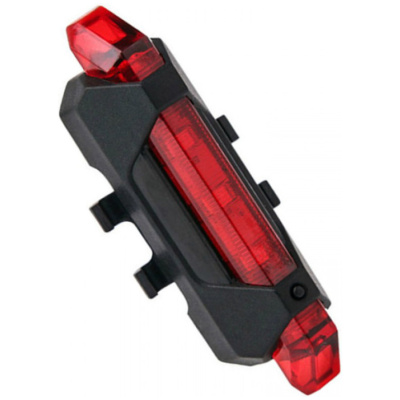 фото - Задня фара BauTech DC-918/AQY-093, акумулятор. Li-ion, micro USB, червоний (DC-918-red)