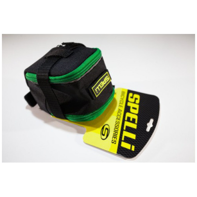 фото - Сумка підсідельна Spelli SSB-5041L чорний/зелений (SSB-5041L-green)