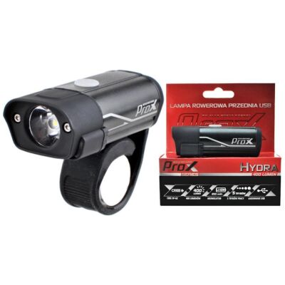 Фара передня ProX Hydra Cree + 2Led 400Lm USB чорна (A-O-B-P-0338)