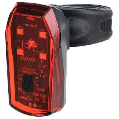 фото - Фара задняя X-Light JY-6069A 5×0.5Watt 2 x AAA, красный (A-O-B-P-0330)