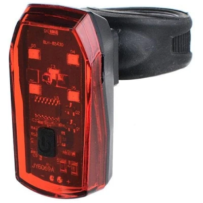 фото - Фара задняя X-Light JY-6069A 5×0.5Watt 2 x AAA, красный (A-O-B-P-0330)
