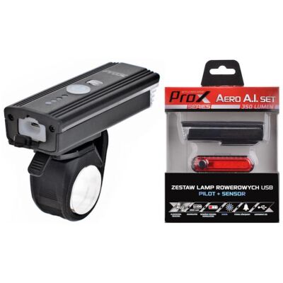 Комплект фар ProX Aero AI Set 350Lm USB з датчиком (A-O-B-P-0388)