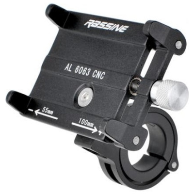 фото - Велосипедний тримач для смартфона Rassine AL 6063 чорний (A-SP-0208)