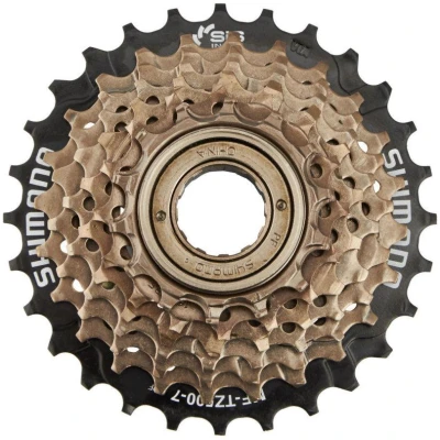 фото - Трещотка Shimano MF-TZ500 7sp, коричневый / черный (MF-TZ500-7)