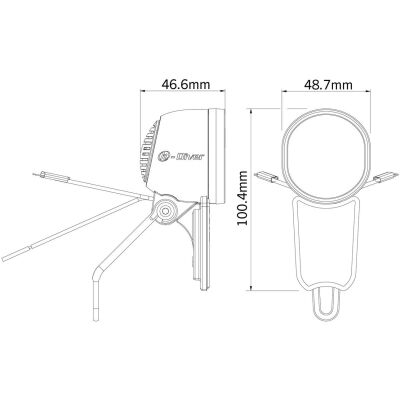 Фара передняя Herrmans H-Diver 6-48V 90Lm. черный (ODP054)