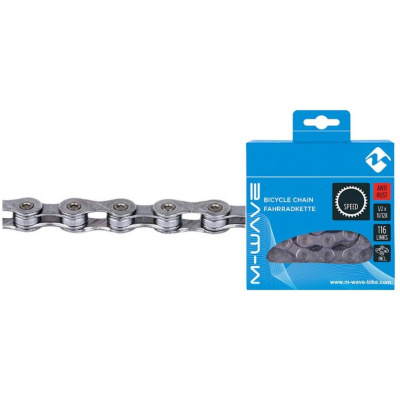 фото - Ланцюг M-Wave ANTI-RUST 1sp 1/2″x1/8″ сріблястий (C-UN-L-0114)
