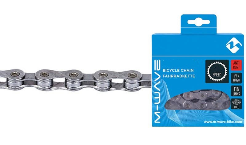 Фото Ланцюг M-Wave ANTI-RUST 1sp 1/2″x1/8″ сріблястий (C-UN-L-0114)