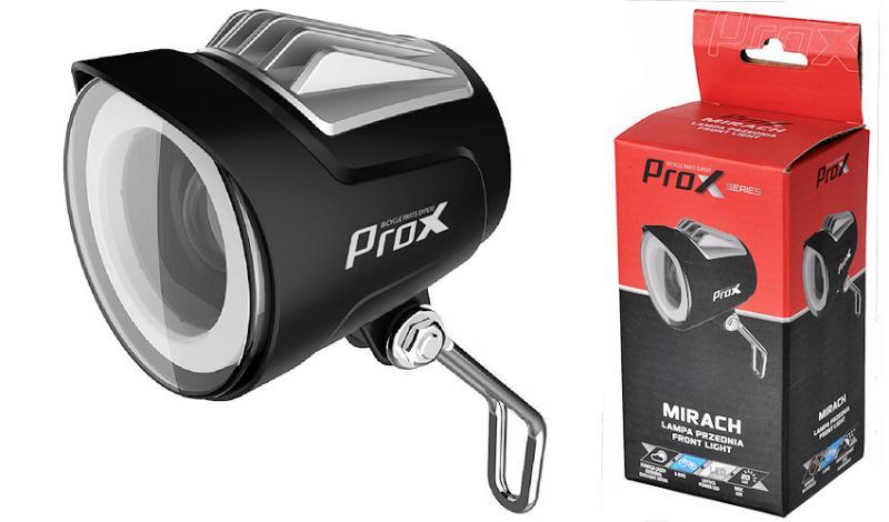 Фара передня ProX Mirach Led 20Lux, E-BIKE DC36-48V чорна (A-O-B-P-0415)