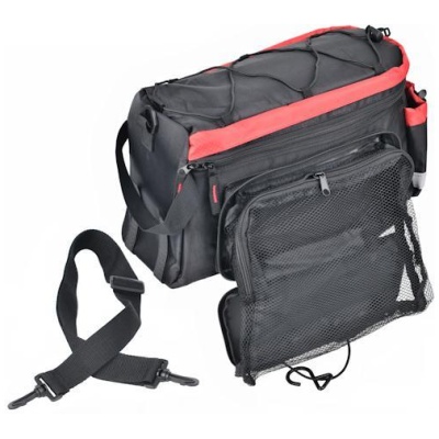 фото - Велосумка на багажник ProX Dakota 035 15 л, чорно / червоний (A-SP-0235)