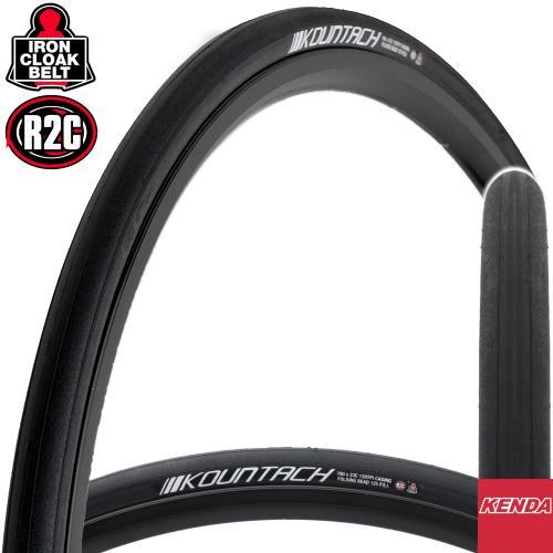 Фото Покрышка Kenda K1092 700 X 23C Kountach 120 TPI R2C + Iron cloak belt, черный (O-O-0420)