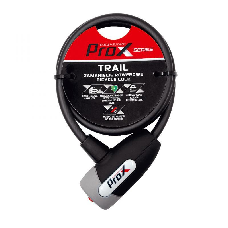 Замок ProX Trail 8 х 1000 мм. черный (A-Z-0307)