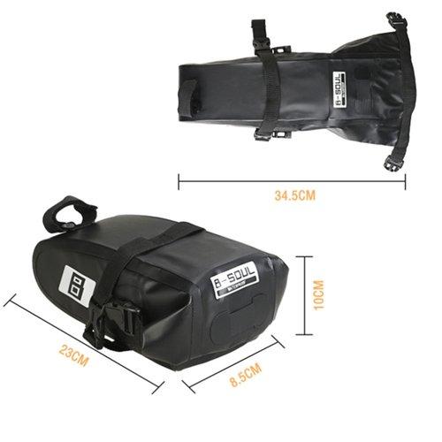 Сумка під сідло B-Soul BAO-065 Waterproof, чорна (BAO-065)