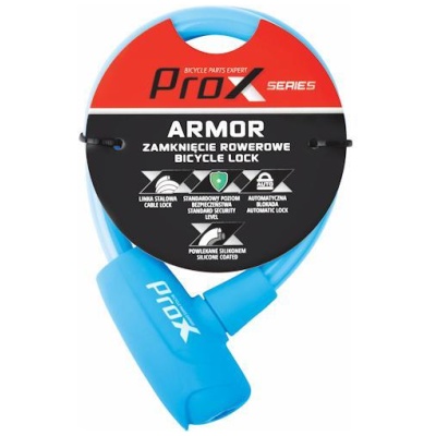фото - Замок ProX Armor під ключ 12х600 мм. блакитний (A-Z-0334)
