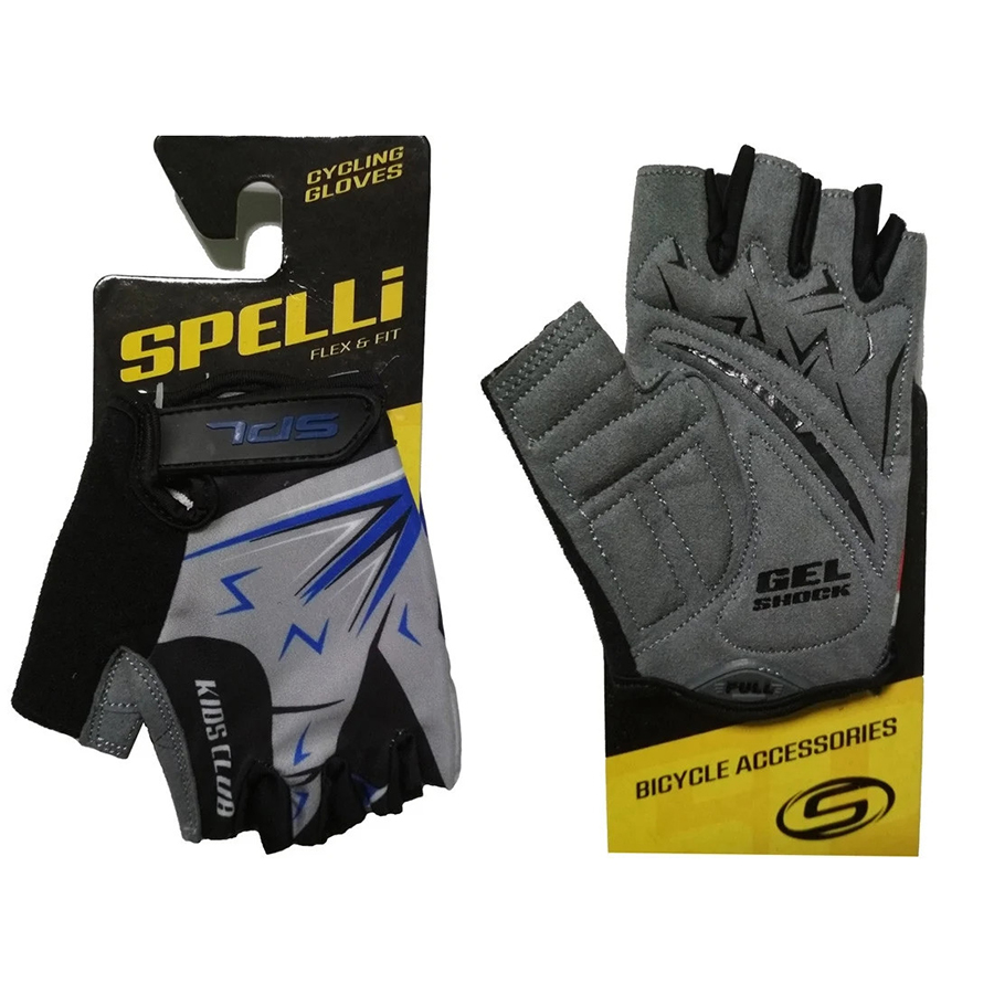 Велоперчатки детские Spelli SBG-1553 Blue "4" 7-8 лет. (SBG-1553-blue-4)