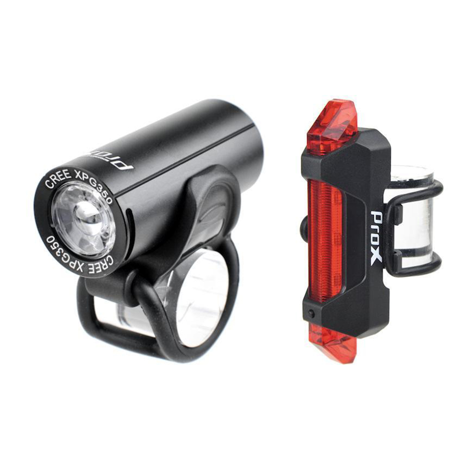Фото Комплект фар ProX Pictor Cree Set 350 + 10 Lm USB чорний (A-O-B-P-0346)