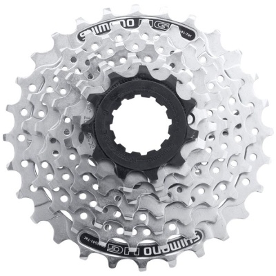 фото - Касета Shimano CS-HG41 Alivio 8 зірок, сріблястий (CS-HG41-8)