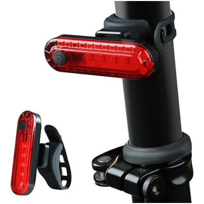 фото - Фонарь задний BauTech HJ-056-5SMD акум. Li-ion, micro USB, черный (HJ-056-5SMD)