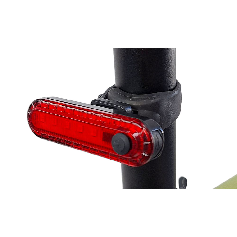 фото - Ліхтар задній BauTech HJ-056-5SMD акум. Li-ion, micro USB, чорний (HJ-056-5SMD)