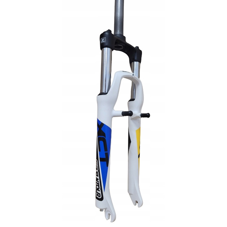 Вилка 26" SR Suntour SF16-XCT-DS 1-1/8"X255мм, хід 100мм Disk/v-brake білий (002301)