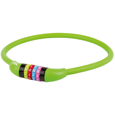 фото - Замок велосипедний M-Wave кодовий 12х650 мм зелений (A-Z-0131)