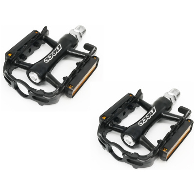 фото - Педалі NECO на промах, алюміній 9/16 чорні (PED014)