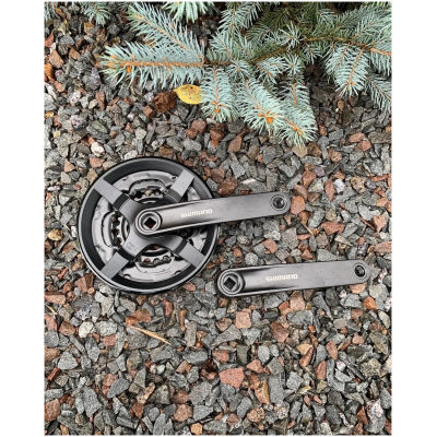 Шатуни Shimano FC-TY501 42/34/24Т, 170 мм, чорний (fc-ty501-42).