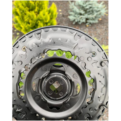 Шатуни Shimano FC-TY501 42/34/24Т, 170 мм, чорний (fc-ty501-42).