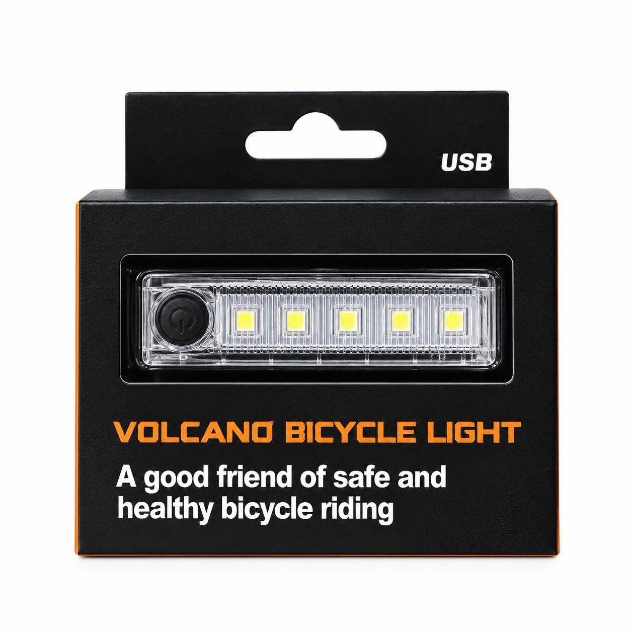 Ліхтар задній BauTech HJ-056-5SMD акум. Li-ion, micro USB, чорний (HJ-056-5SMD)
