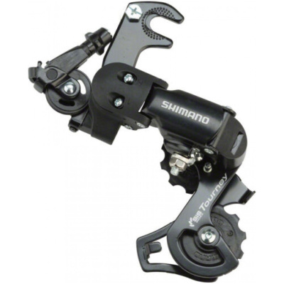 фото - Задний переключатель Shimano Tourney RD-FT35 6/7sp крюк, черный (02889G)