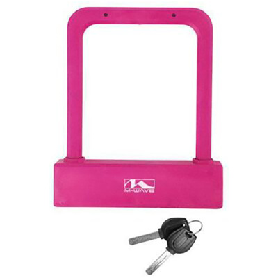 фото - Замок M-Wave U-LOCK B 205 рожевий під ключ (A-Z-0151)
