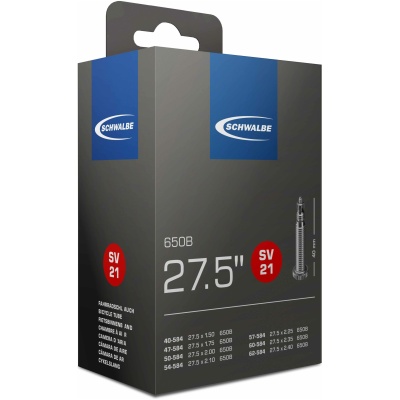 фото - Камера Schwalbe SV21 27.5×1.50-2.40 (40-62/584) ниппель FV 40мм